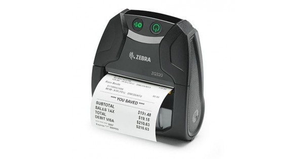 Impressora Portátil ZQ320 Para Impressão de Recibos Zebra